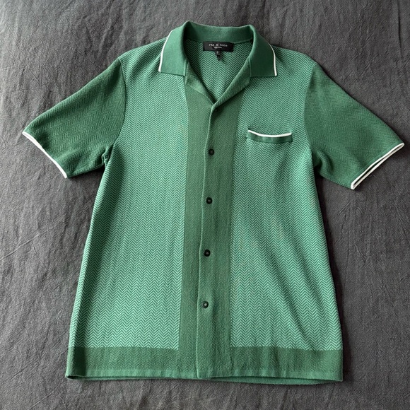 Men's Rag & Bone Short Sleeve Shirt - Picture 1 of 4
